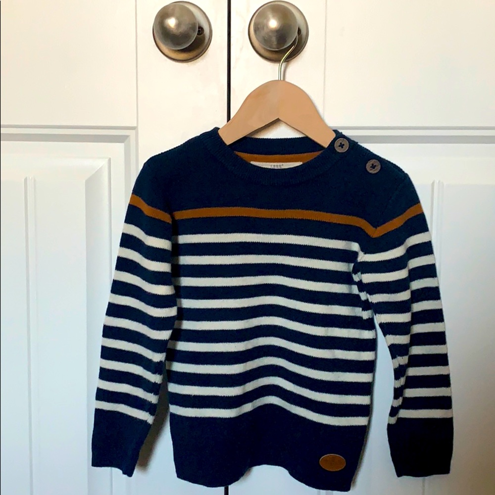 Striped Navy Toddler sweater
